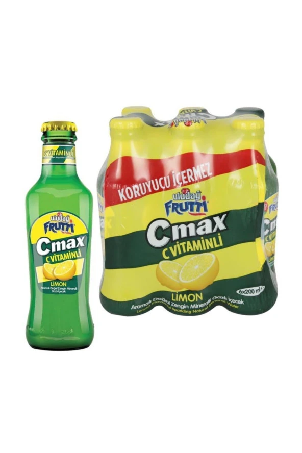 ULUDAĞ Frutti Meyveli Soda 200 Ml C-Max X 24 Adet ürün görseli 1