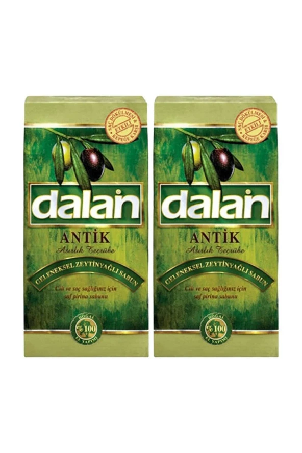 DALAN Antik Zeytin Yağlı Geleneksel Yeşil Kalıp Sabun 180 Gr. X 10 Lu ürün görseli 1