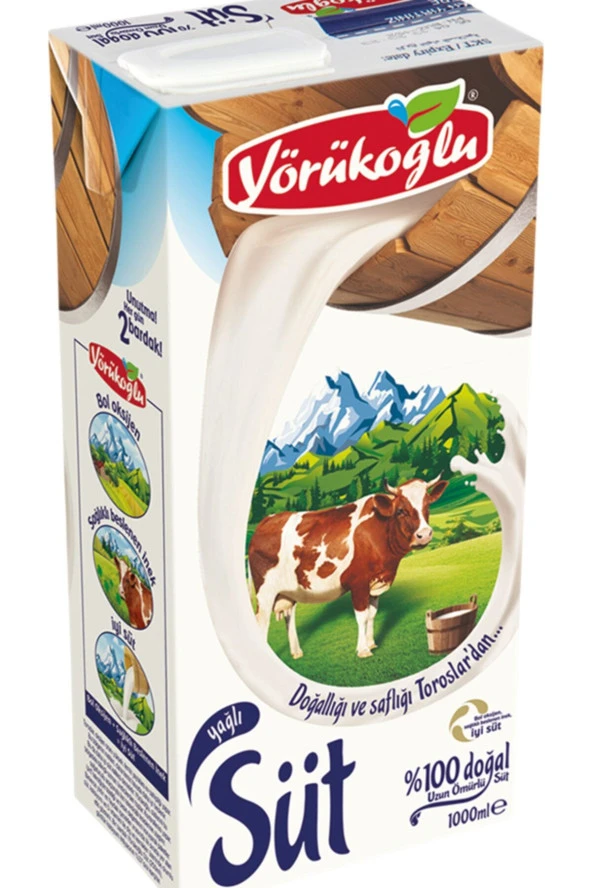 YÖRÜK Yorukoglu Sut Tam Yaglı 1 Lt ürün görseli 1