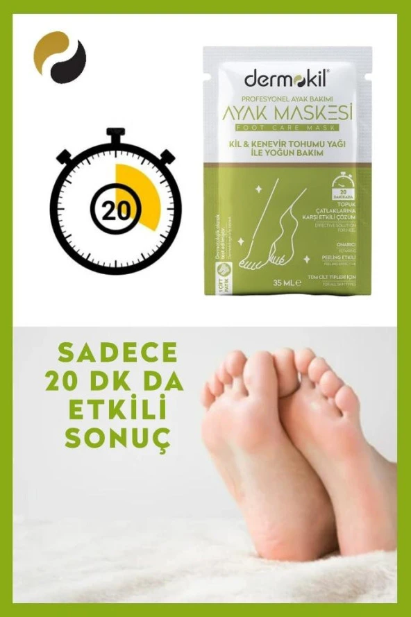 Dermokil 35 ML Ayak Bakım  Maskesi ürün görseli 1