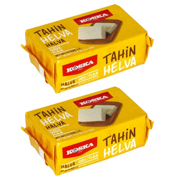 Koska Tahin Helvası 500 gr Sade 2 li ürün görseli 1