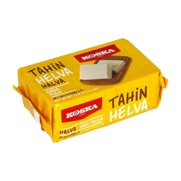Koska Tahin Helvası 500 gr Sade 3 lü - Resim 3