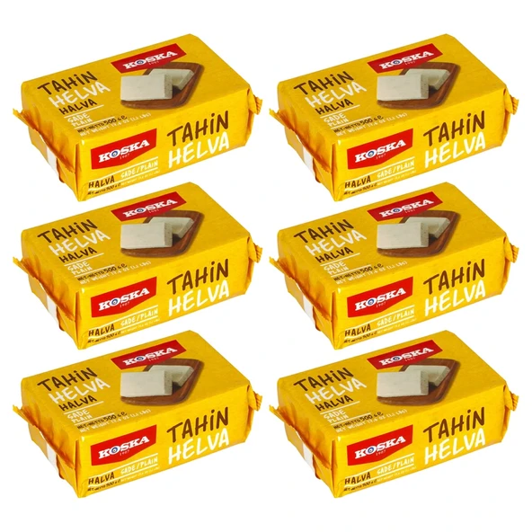 Koska Tahin Helvası 500 gr Sade x 6 Adet ürün görseli 1