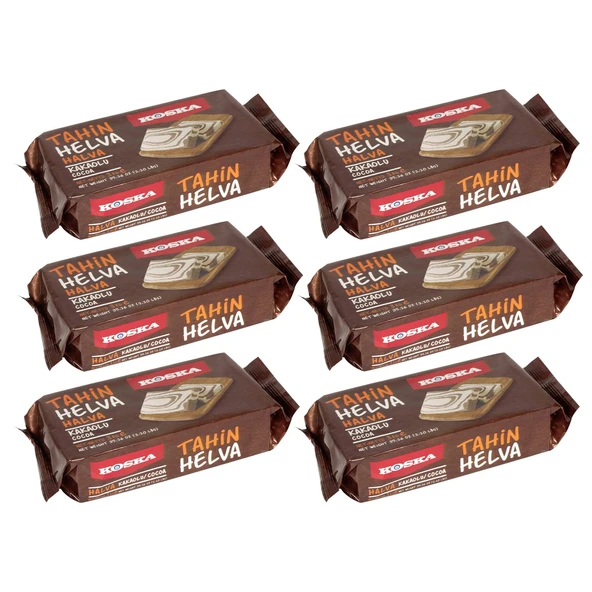 Koska Tahin Helvası 500 gr Kakaolu x 6 Adet ürün görseli 1