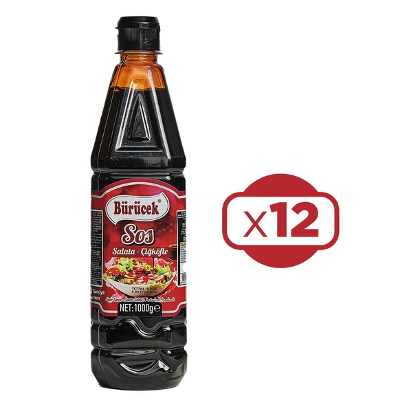 Bürücek Salata ve Çiğ Köfte Sosu 1000 ml x 12 Adet ürün görseli 1