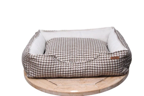 Chester Elite (L) Yıkanabilir Yatak 75*65*18cm Kahve-Beyaz ürün görseli 1