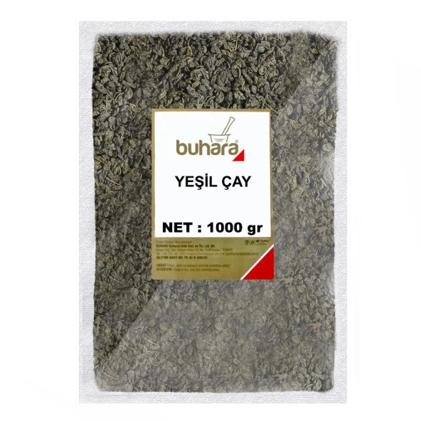 BUHARA YEŞİL ÇAY DÖKME 1000 GR ürün görseli 1