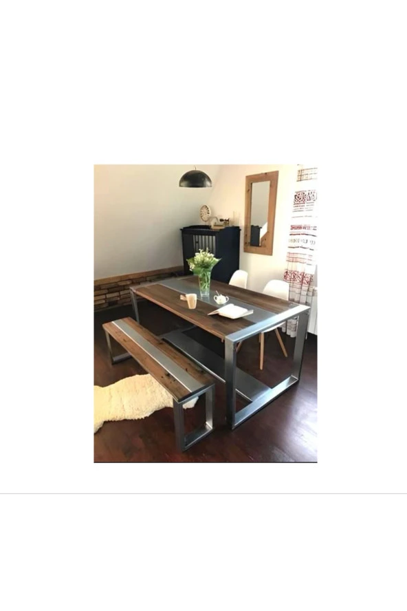 Çelik Masa Yemek Masası ürün görseli 1