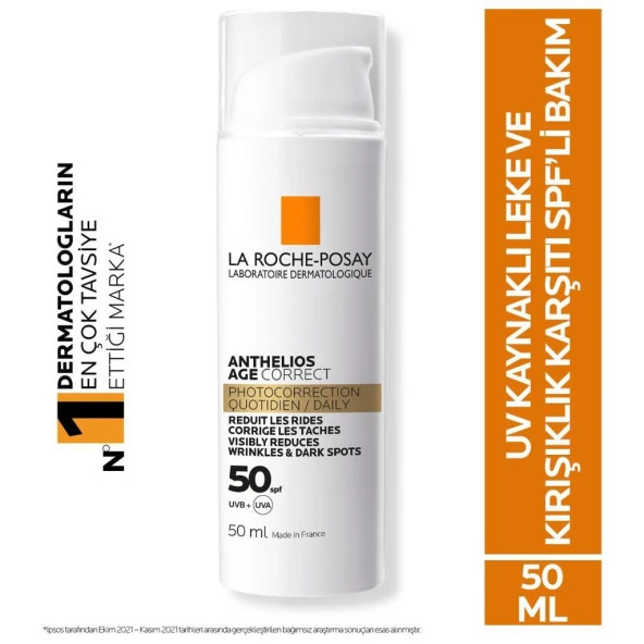 La Roche Posay Anthelios Age Correct Daily Light SPF50+ Cream 50 ml ürün görseli 1