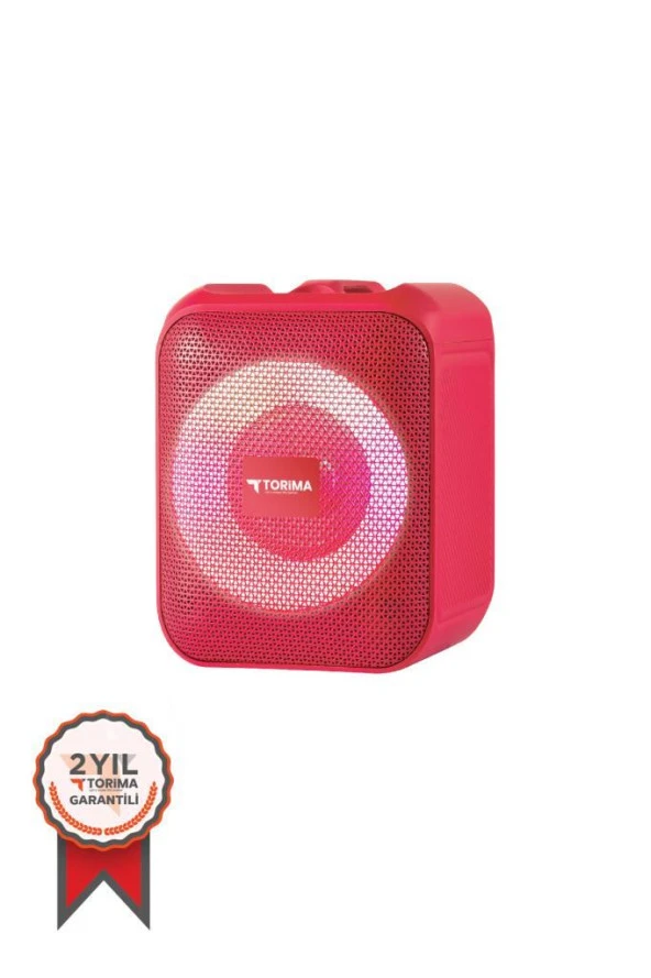 Torima D13 Taşınabilir Kablosuz Bluetooth Hoparlör Kırmızı ürün görseli 1