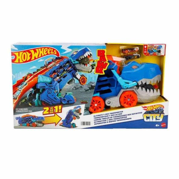 Hot Wheels City Ultimate T-Rex Tır HNG50 - Resim 3