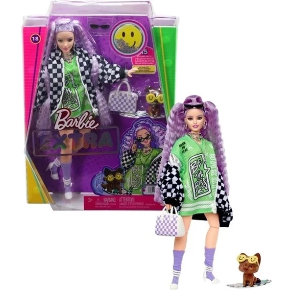 Barbie Extra - Spor Ceketli Bebek, 3 yaş ve üzeri, HHN10 ürün görseli 1
