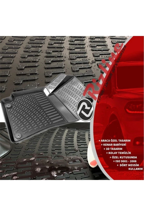 Rizline  Audi A7 2010-2018 3d Paspas Siyah ürün görseli 1