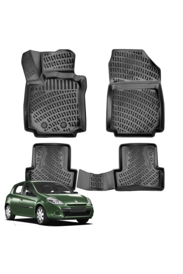 Rizline  Renault Clio 3 Hb 3d Havuzlu Paspas 2005-2012 ürün görseli 1