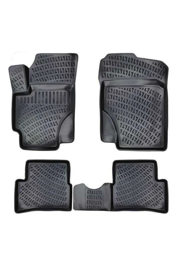 Rizline Hyundai Accent Era 2006 -2012 3D Havuzlu Paspas Siyah ürün görseli 1
