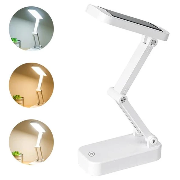 Powermaster PM-24440 Katlanabilir Solar LED Lamba Güneş Enerjili Masa Lambası ürün görseli 1