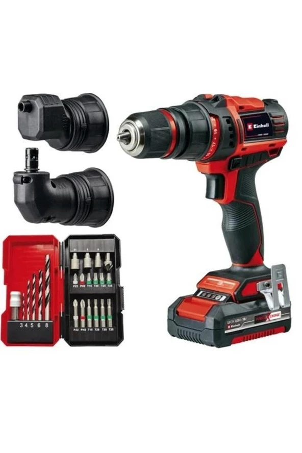 Einhell TE-CD 18/45 3XLi+22 (1x2,0Ah) Vidalama Set ürün görseli 1