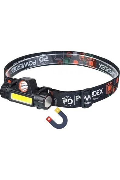 PD-6672 Şarjlı Mıknatıslı Su Geçirmez Kafa Lambası POWERDEX ürün görseli 1