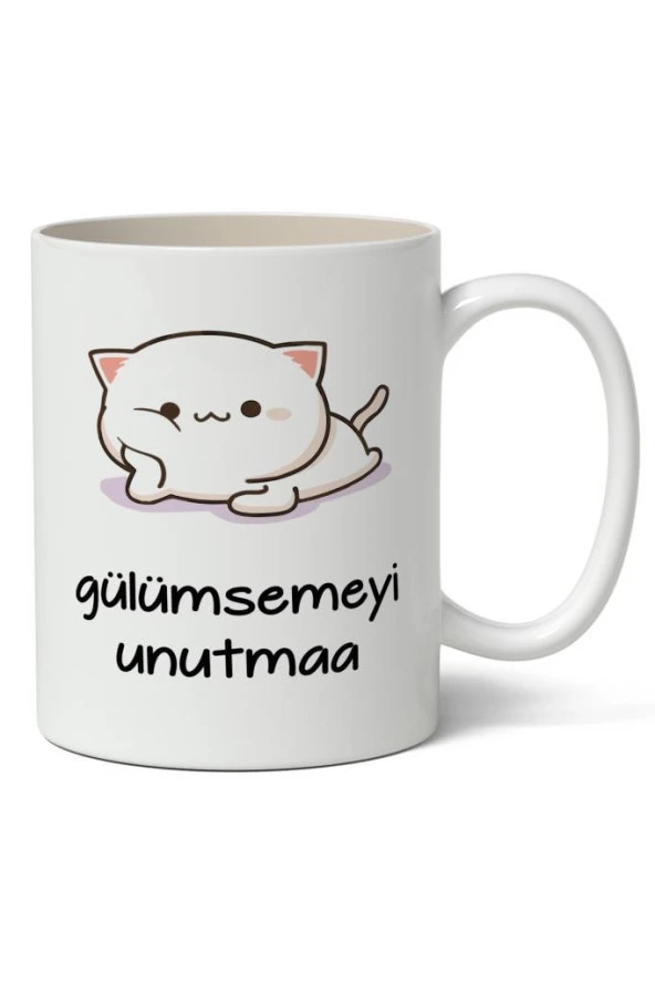 Gülümsemeyi Unutmaa Baskılı Kupa Bardak Baskılı Kahve Kupa Bardak ürün görseli 1