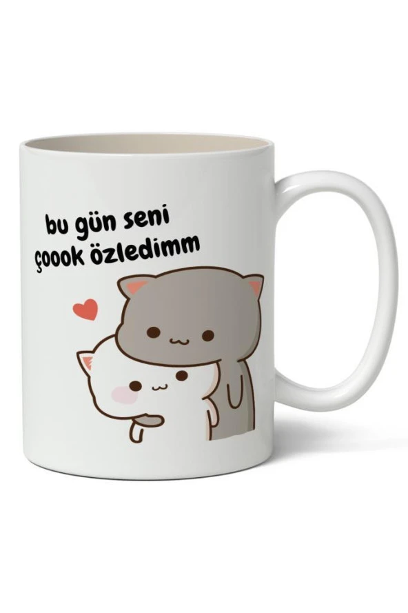 Bu Gün Seni Çok Özledim Baskılı Kupa Bardak Baskılı Kahve Kupa Bardak ürün görseli 1