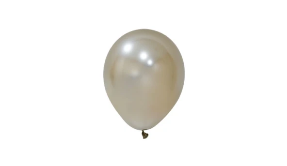6 inç Krom Beyaz Altın Lateks Balon 10 Adet ürün görseli 1