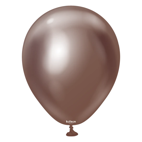6 inç Krom Çikolata Lateks Balon 10 Adet ürün görseli 1