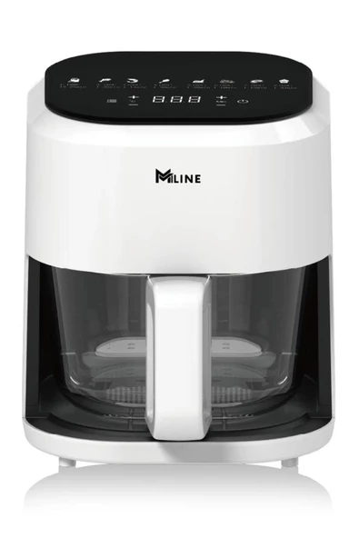 Mi Line Cam Hazne 4lt Airfryer Sıcak Hava Fritözü - Beyaz ürün görseli 1