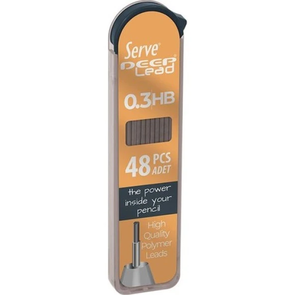 Serve Deep 0.3 Mm HB Siyah Kalem Ucu 48 li Renkli Gövde - Sarı ürün görseli 1