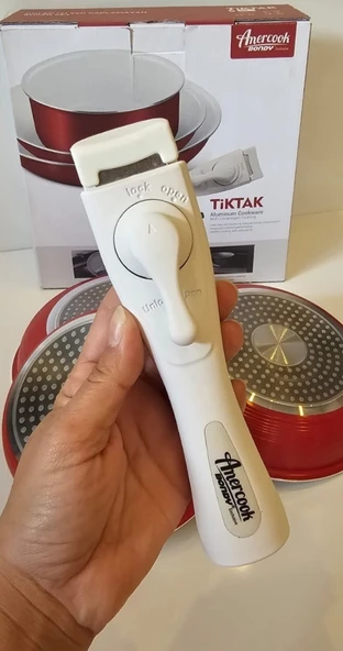 Bondy Amercook 4 Parça Tava Seti - Kırmızı - Resim 4