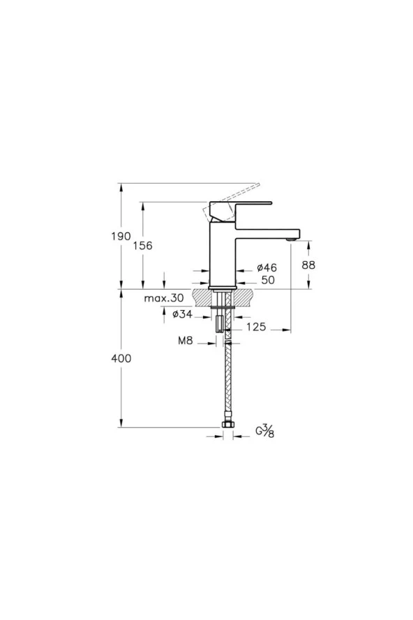 Artema Flo S Lavabo Bataryası - Resim 2