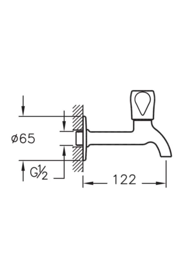 Artema A41584 Uzun Musluk, Krom - Resim 2