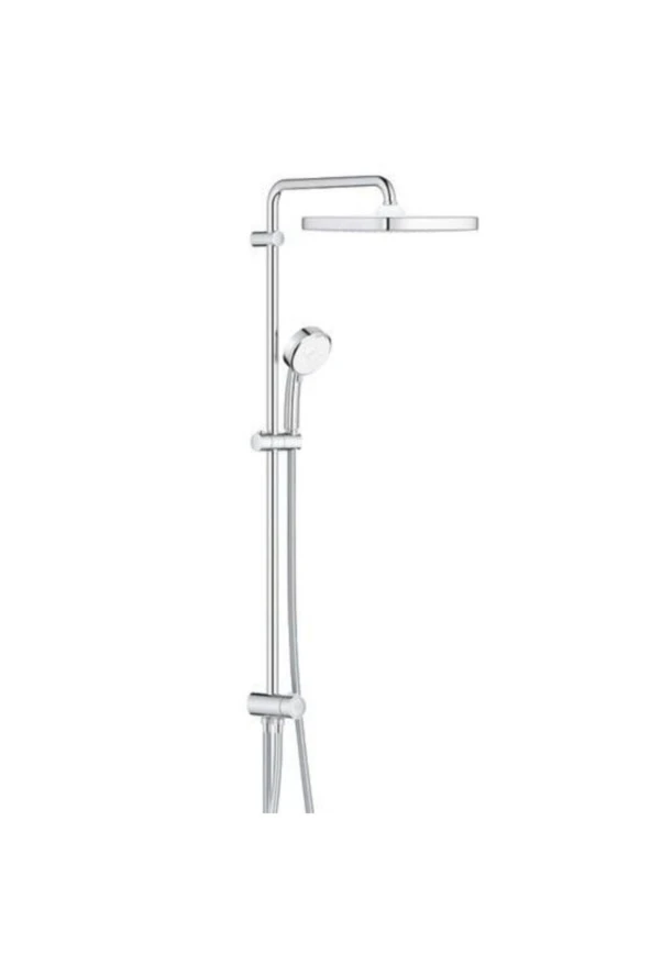 Grohe Tempesta System 250 Kare Duvara Monte Duş Sistemi, Yön Değiştiricili, Krom-beyaz 26694000 ürün görseli 1
