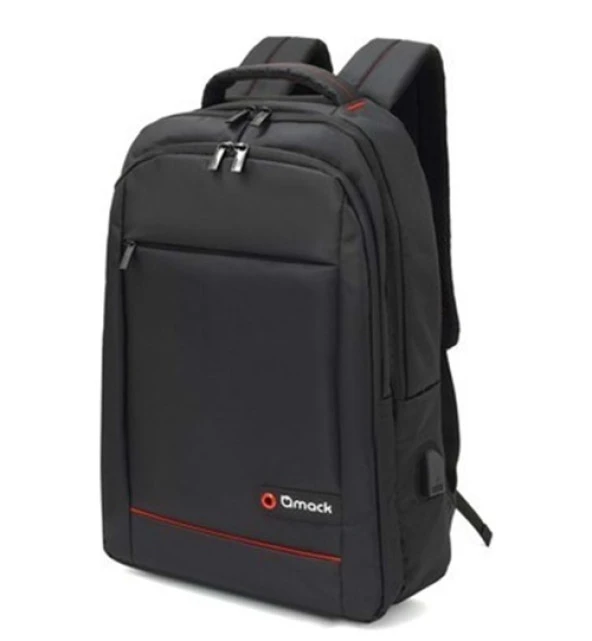 Mack Notebook Sırt Çantası 15.6 İnç Mcc-006 Siyah USB şarj ürün görseli 1