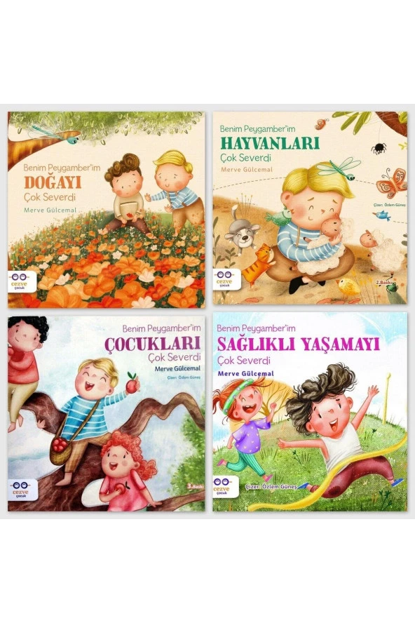 Benim Peygamberim Doğayı-Hayvanları-Çocukları-Sağlıklı Yaşamayı Çok Severdi - 4lü kitap set ürün görseli 1