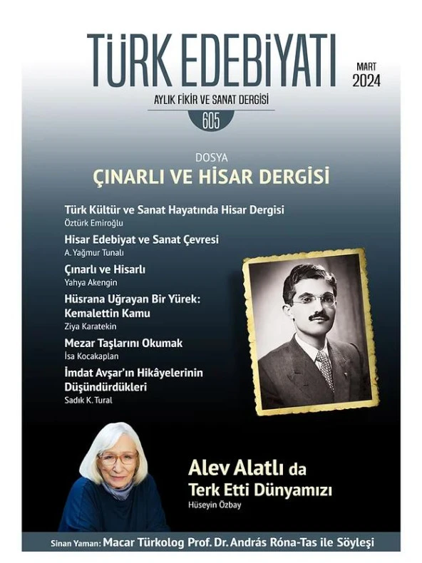 Türk Edebiyatı 605.Sayı Mart 2024 ürün görseli 1