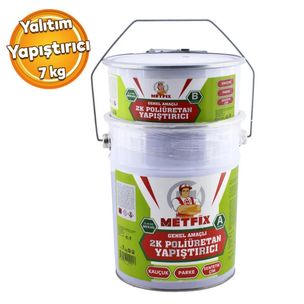 Metfix 2K Poliüretan Kompanent Mastik Genel Amaçlı Yapıştırıcı Yalıtım İç Dış Mekan Uygulama 6+1 Kg ürün görseli 1