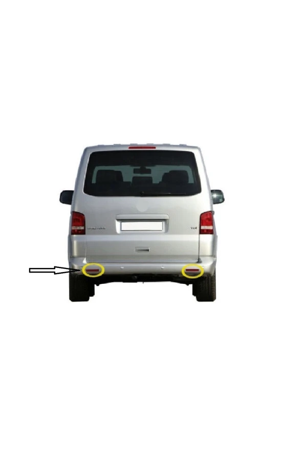VW Multivan Tampon Reflektörü Sol 2003-2015 7E0945106 - Resim 3