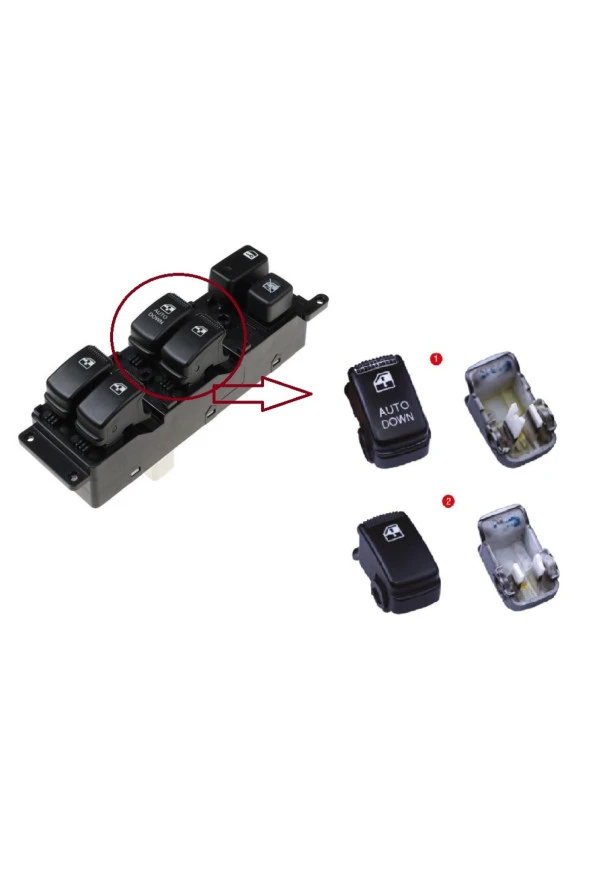 HYUNDAI Matrix Cam Düğme Butonu Kapağı 2006-2011 93570-22820 ürün görseli 1
