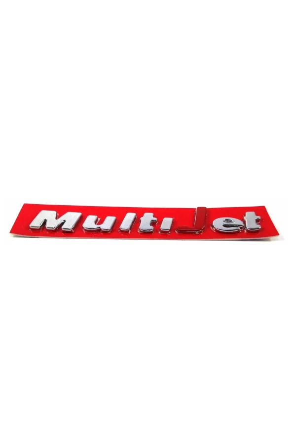 FIAT Doblo MultiJet Bagaj Yazısı Kırmızı 2005-2016 106mm-13mm ürün görseli 1