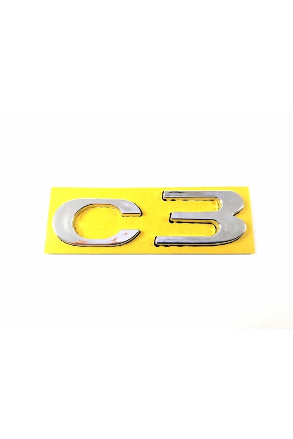CITROEN C3 Bagaj Yazısı Nikel 71mm-22mm ürün görseli 1