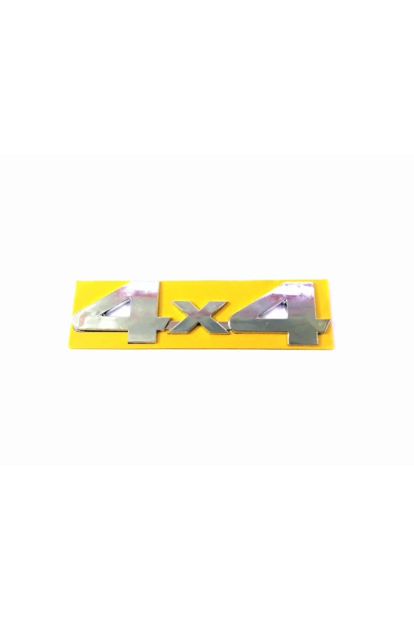 UNIVERSAL 4X4 Bagaj Yazısı Nikel 145mm-37mm ürün görseli 1