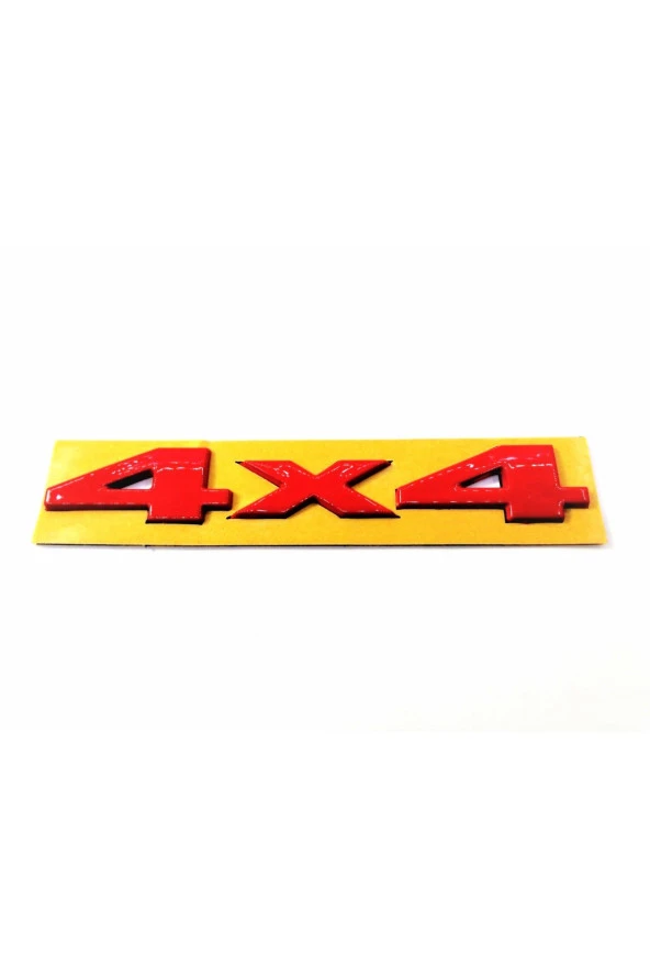UNIVERSAL 4X4 Bagaj Yazısı Kırmızı 145mm-22mm ürün görseli 1