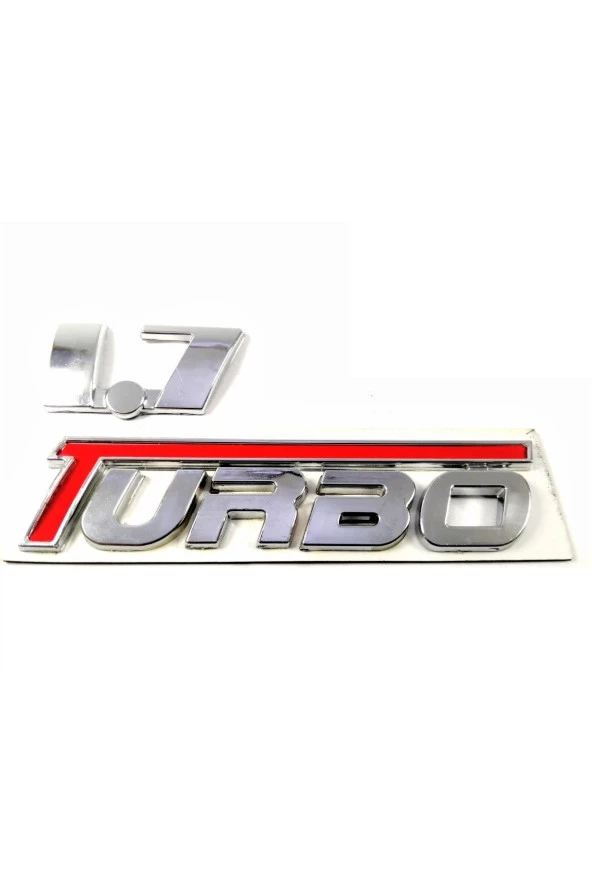 UNIVERSAL 1.7 Turbo Bagaj Yazısı 113mm-52mm ürün görseli 1