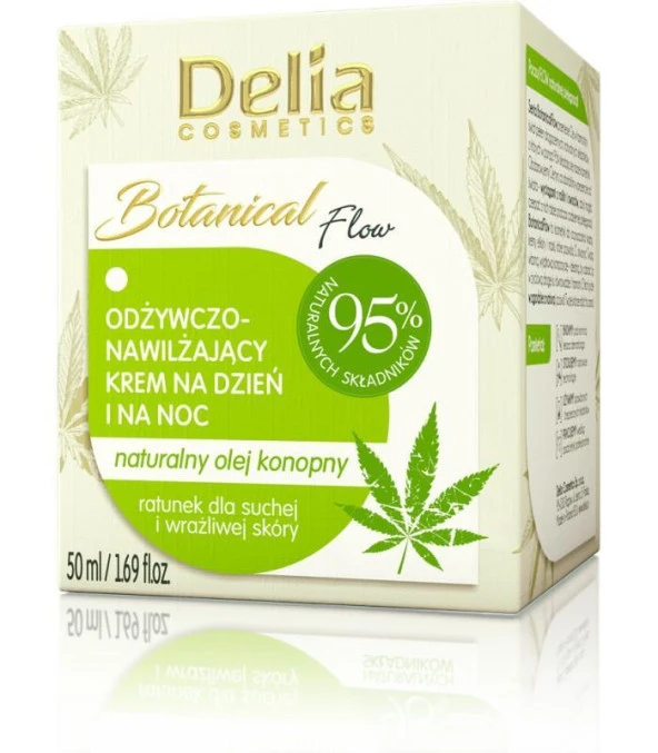 Delia Batanical Nourishing Mousturising %95 Organik Gündüz ve Gece Yüz Kremi 50 ml ürün görseli 1