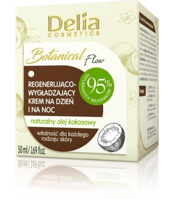 Delia Batanical Smoothing Regenerating %95 Organik Gündüz ve Gece Yüz Kremi 50 ml ürün görseli 1