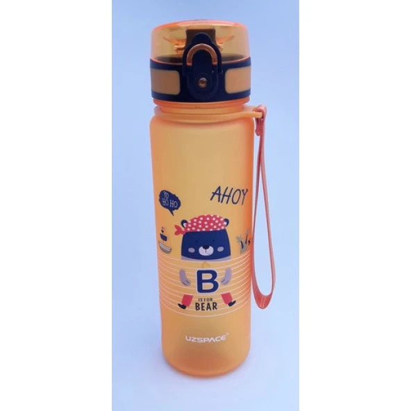 Uzspace Tritan 500 ml (Dynamic Orange -Bear) Matara 3026-5 ürün görseli 1