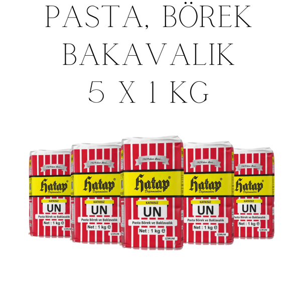 Hatap Pasta Börek ve Baklavalık Un 5 X 1 kg ürün görseli 1