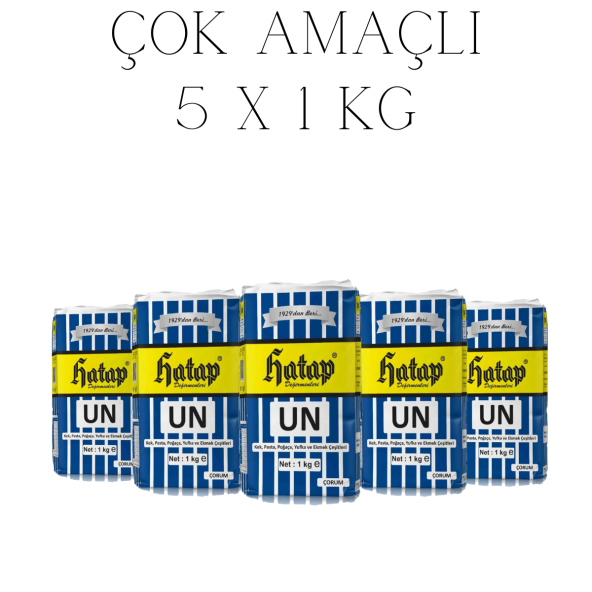 Hatap Çok Amaçlı Un 5 X 1 kg ürün görseli 1