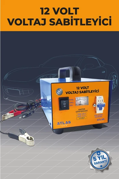 ATLAS VOLTAJ SABİTLEME CİHAZI 12 VOLT 5 YIL GARANTİ ürün görseli 1