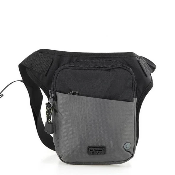 Ççs 31186 Motosiklet Bel Bacak Çanta Gri ürün görseli 1